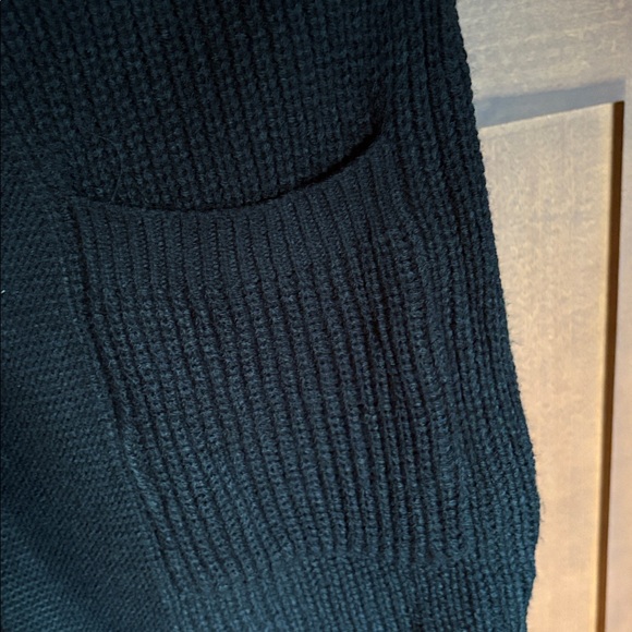 NWOT Black Cardigan with Multicolor granny square arms - Picture 4 of 5